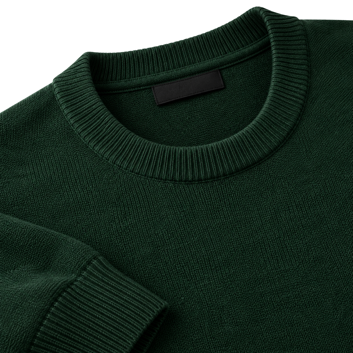 Premium Knit Crew Neck Sweater – Dark Green