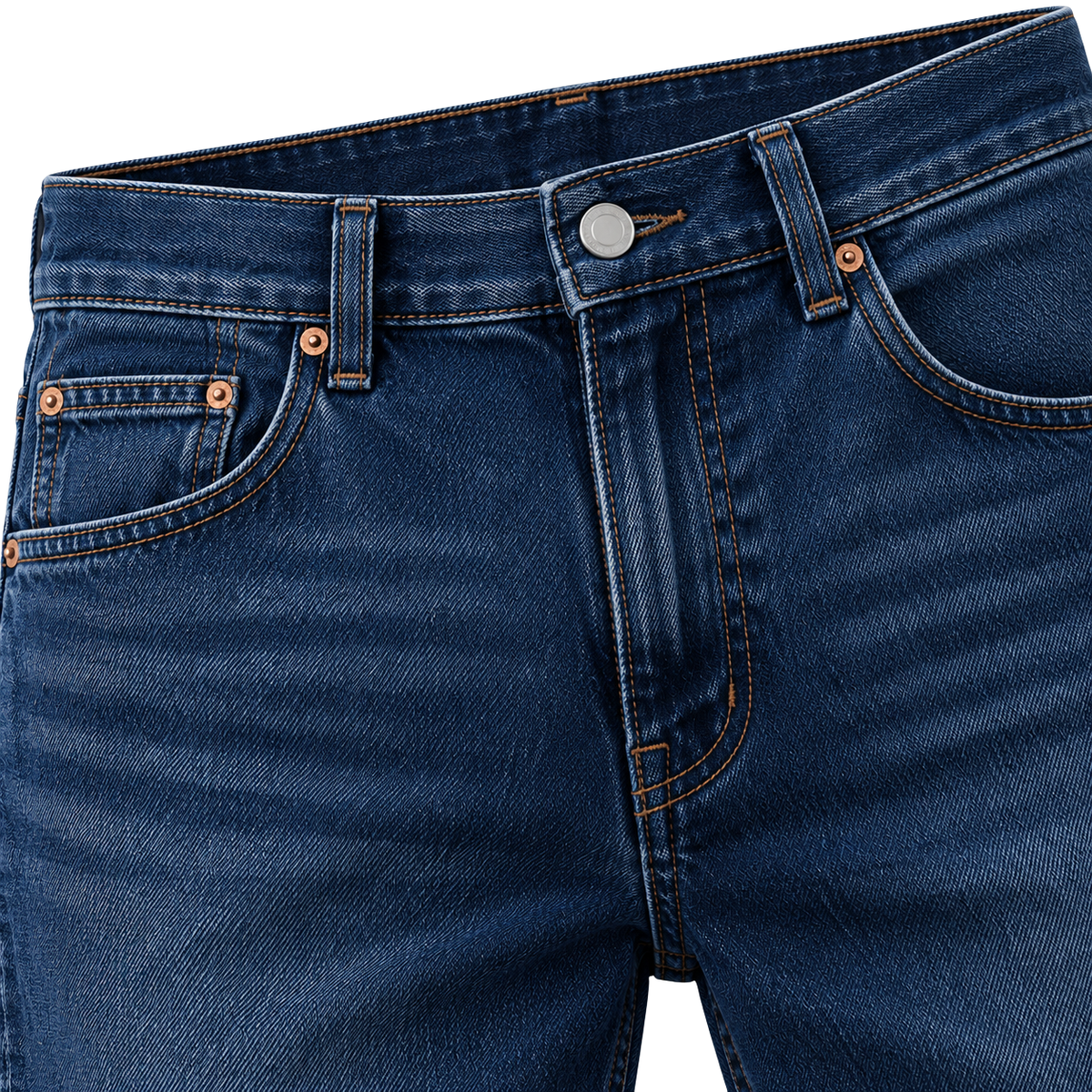 Premium Straight Fit Jeans – Dark Blue