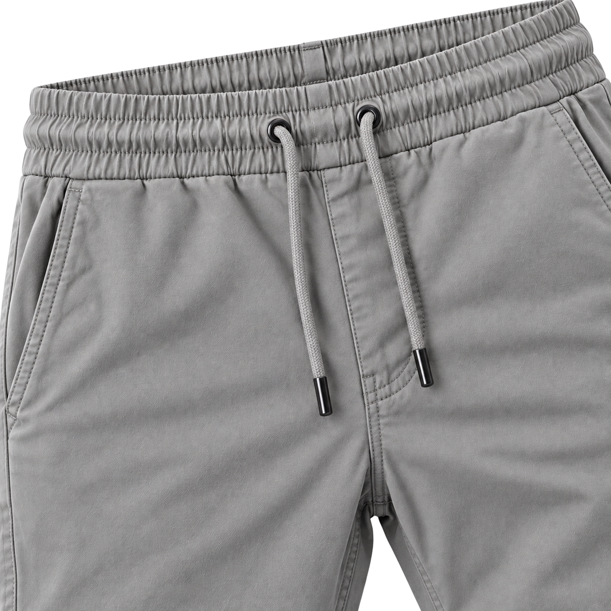 Premium Cotton Stretch Jogger Pants – Grey