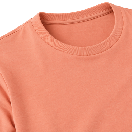 Premium Cotton Crew Neck T-Shirt – Salmon