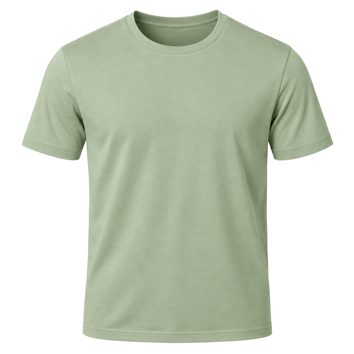Premium Cotton Crew Neck T-Shirt – Light Green