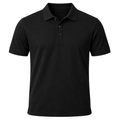 Premium Cotton Piqué Polo Shirt – Black