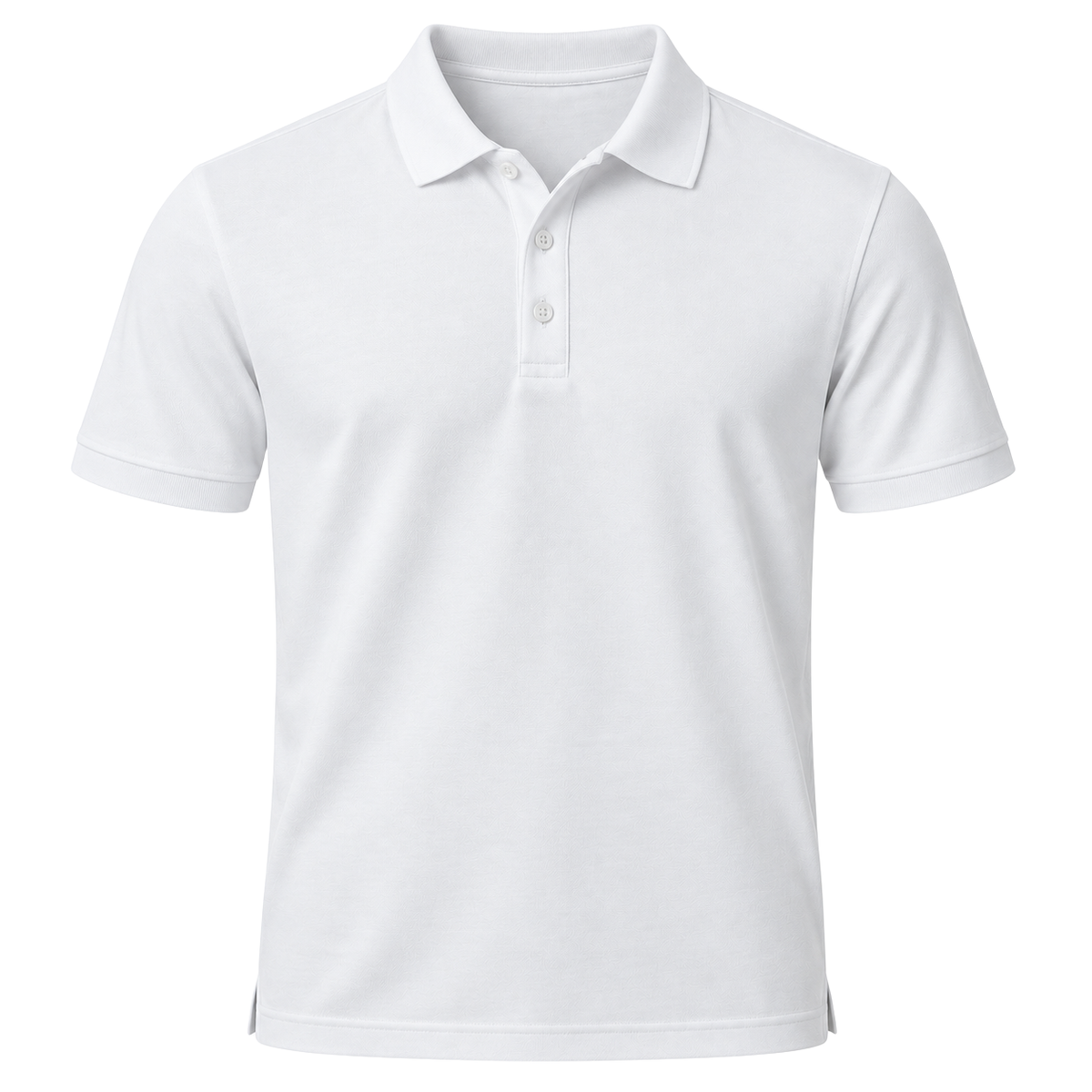 Premium Cotton Piqué Polo Shirt – White