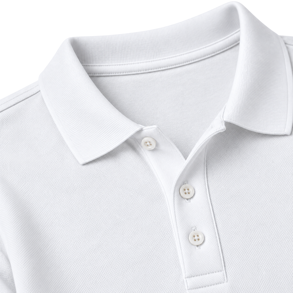 Premium Cotton Piqué Polo Shirt – White