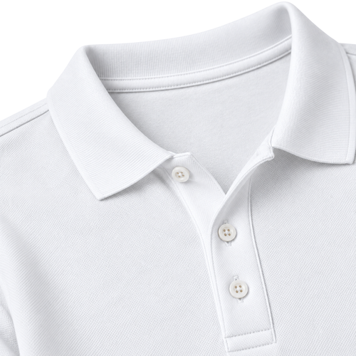 Premium Cotton Piqué Polo Shirt – White
