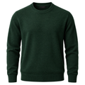 Premium Knit Crew Neck Sweater – Dark Green